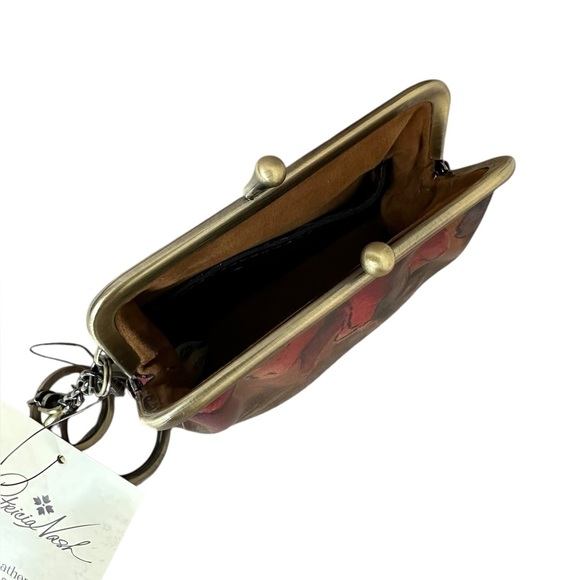 Patricia Nash Leather Borse Frame Coin Purse - Picture 4 of 6